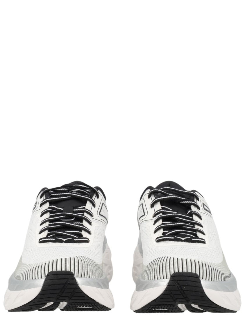 Hoka Bondi 7 Sporty White Synthetic Sneakers