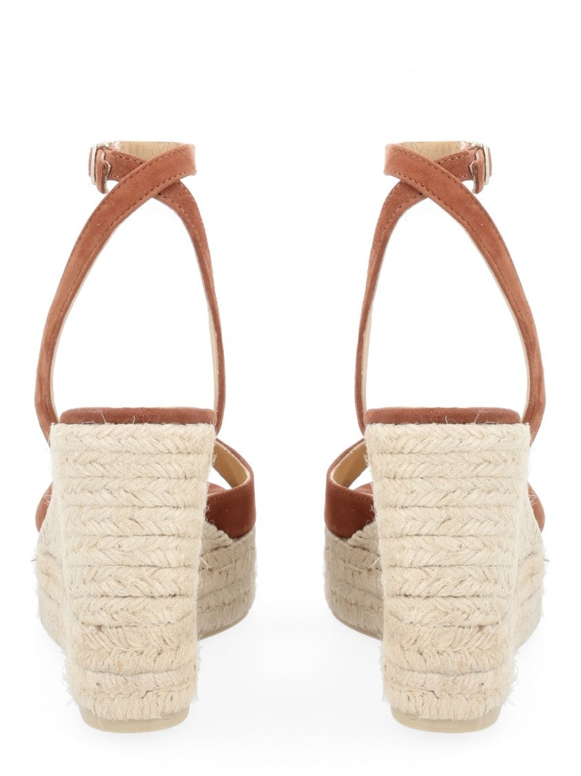 Castaner Brook/8Ed/007 Ovine Leather Wedge Sandals