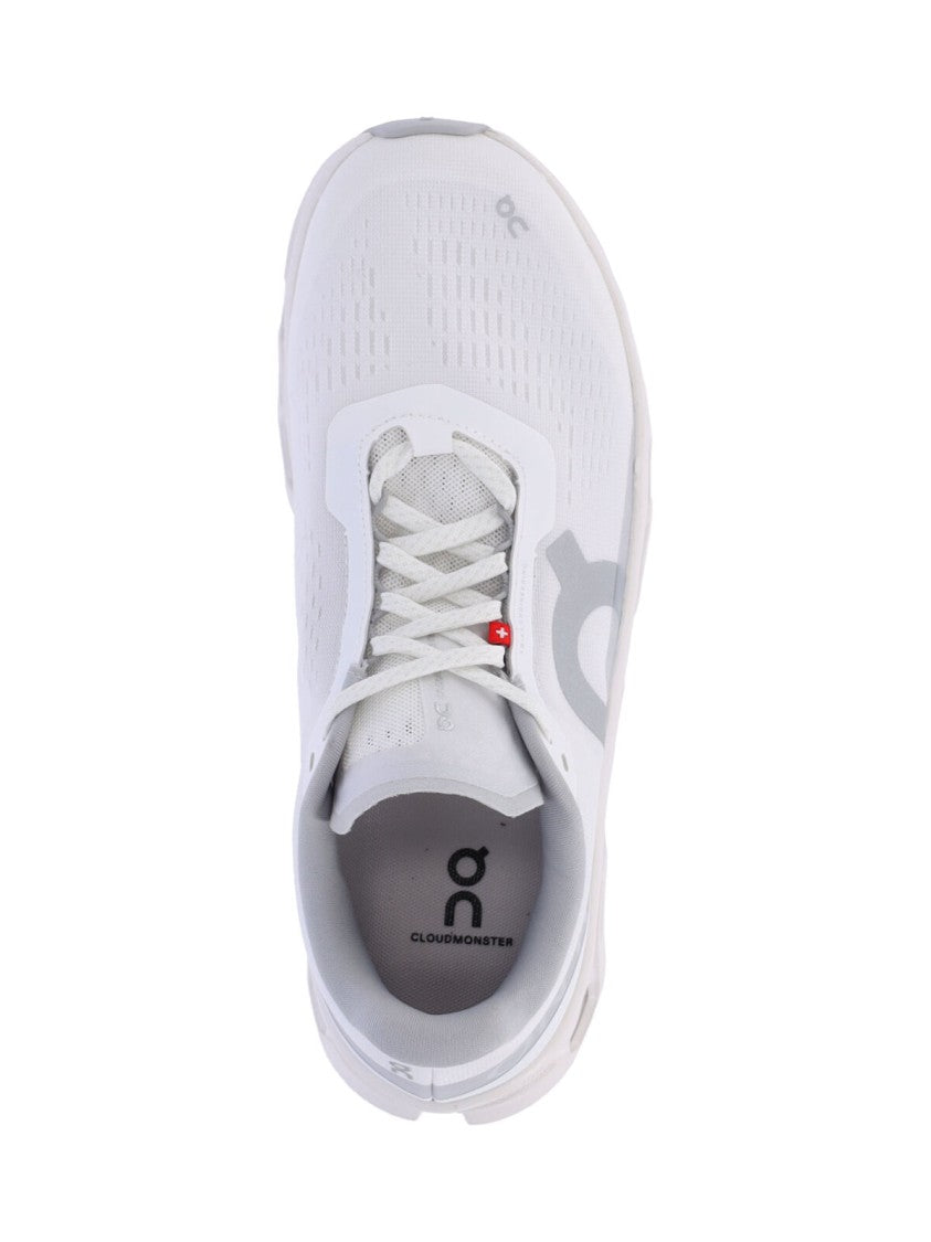 On White Cloudmonster Fabric Sneakers