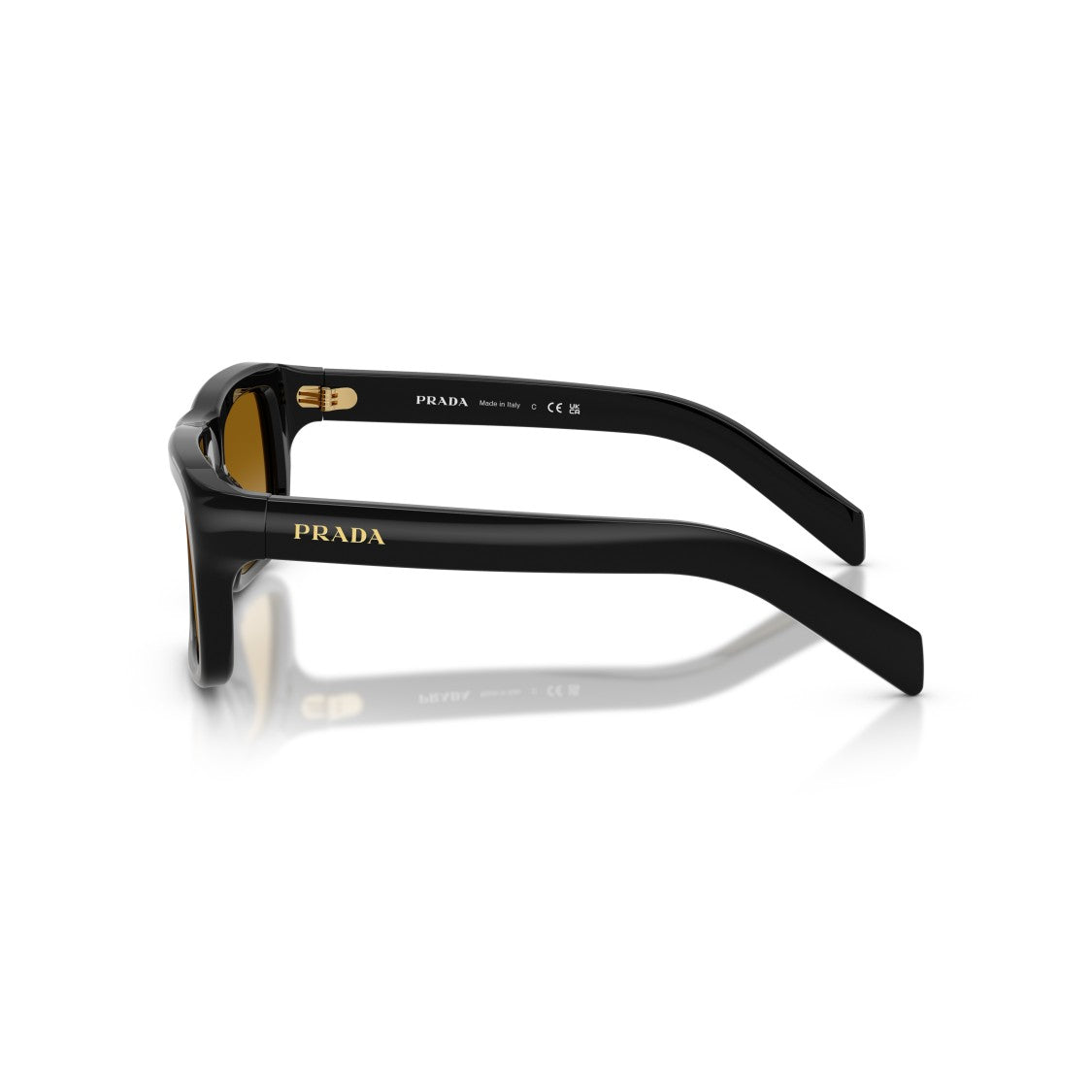 Prada 0Pr D11s Glossy Black Acetate Sunglasses
