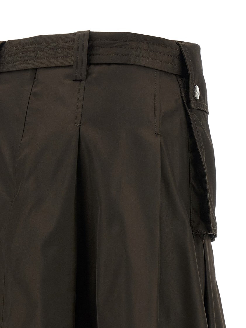 Ganni 'Duchesse Nylon Pleated' Skirt
