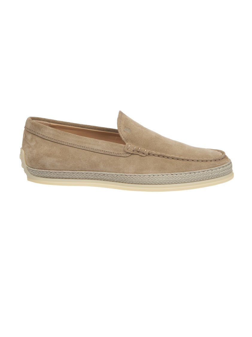 Tod's Beige Suede Slipper