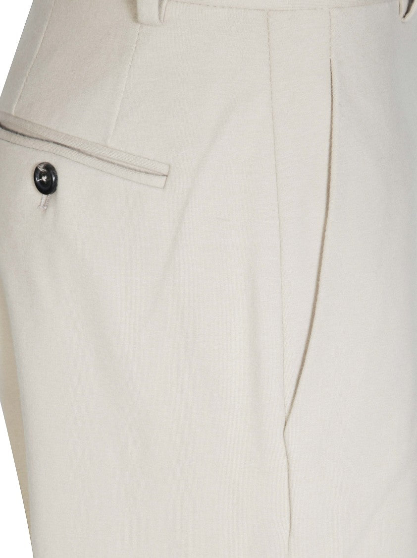 Circolo Tailored Mid-Rise Straight-Leg Pants