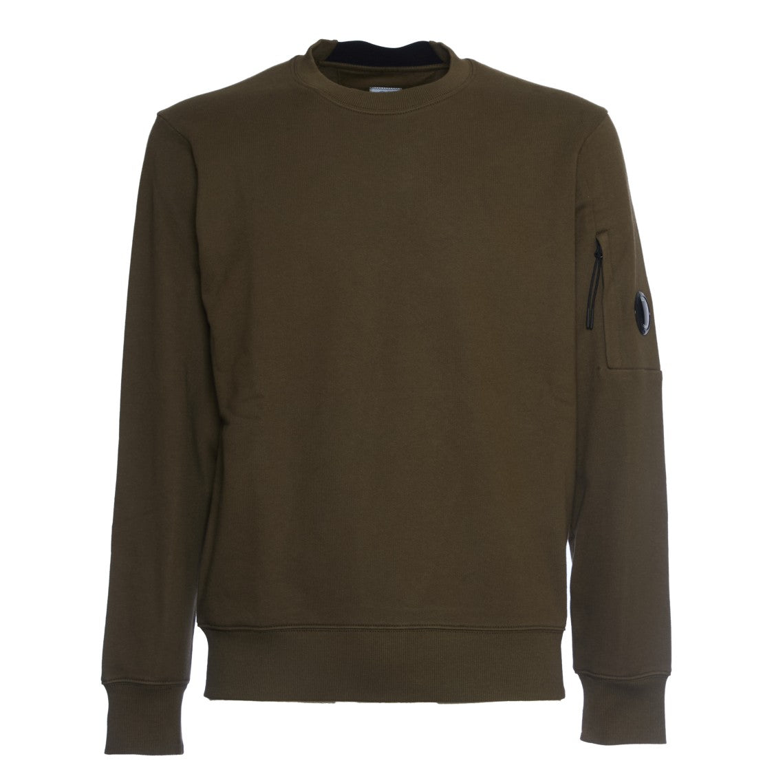 C.P. Company Diagonal Raised Fleece Crew Neck Lens Sweatshirt