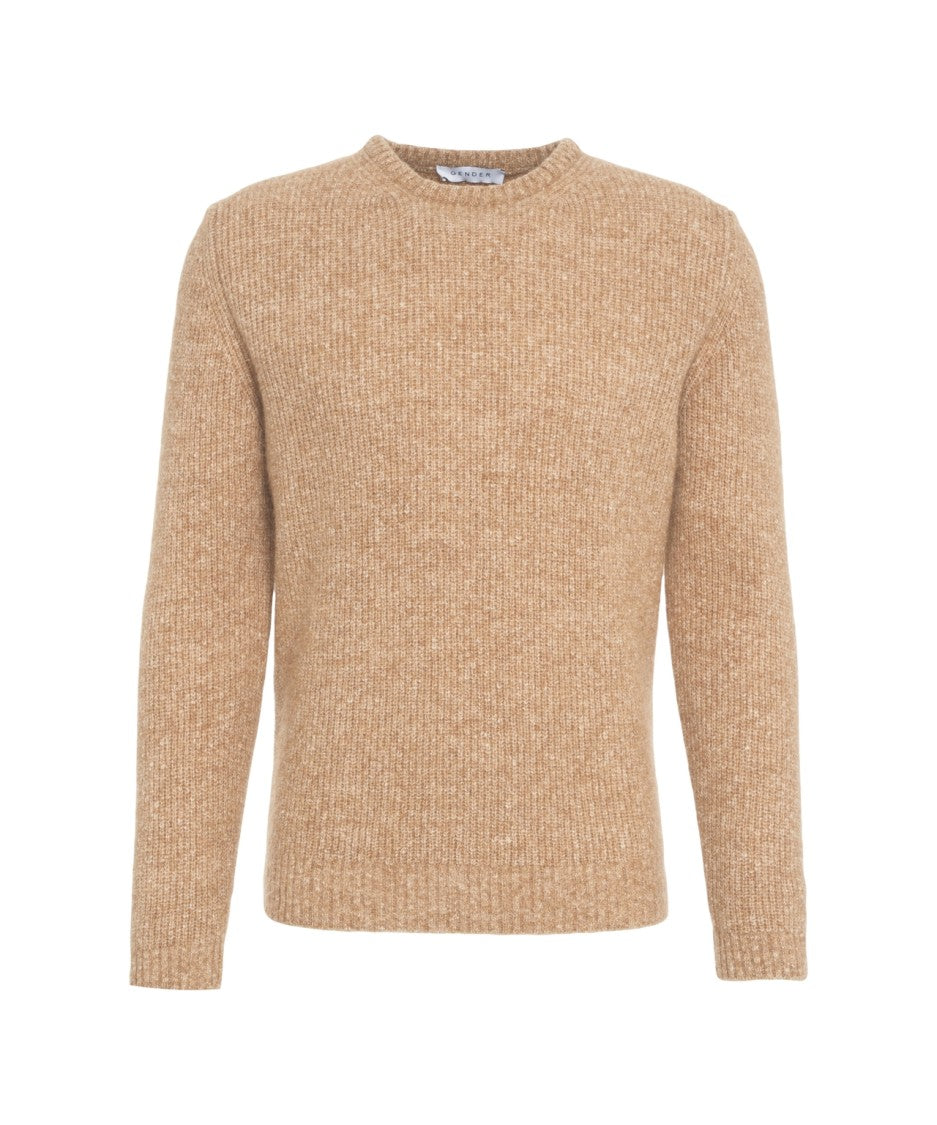 Gender Ribbed Knit Sweater