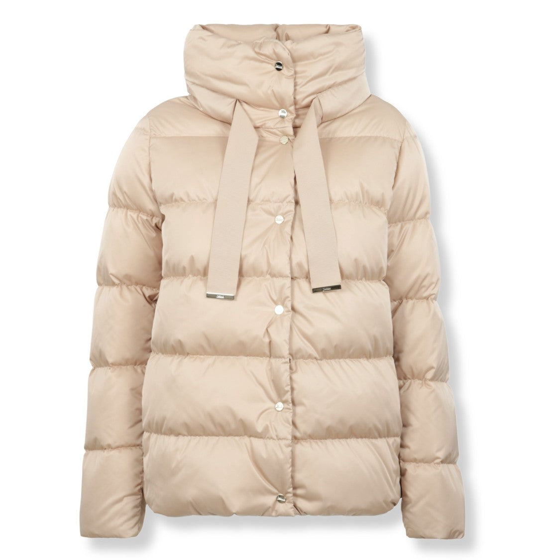 Herno Satin-Finish Cape-Style Puffer Jacket