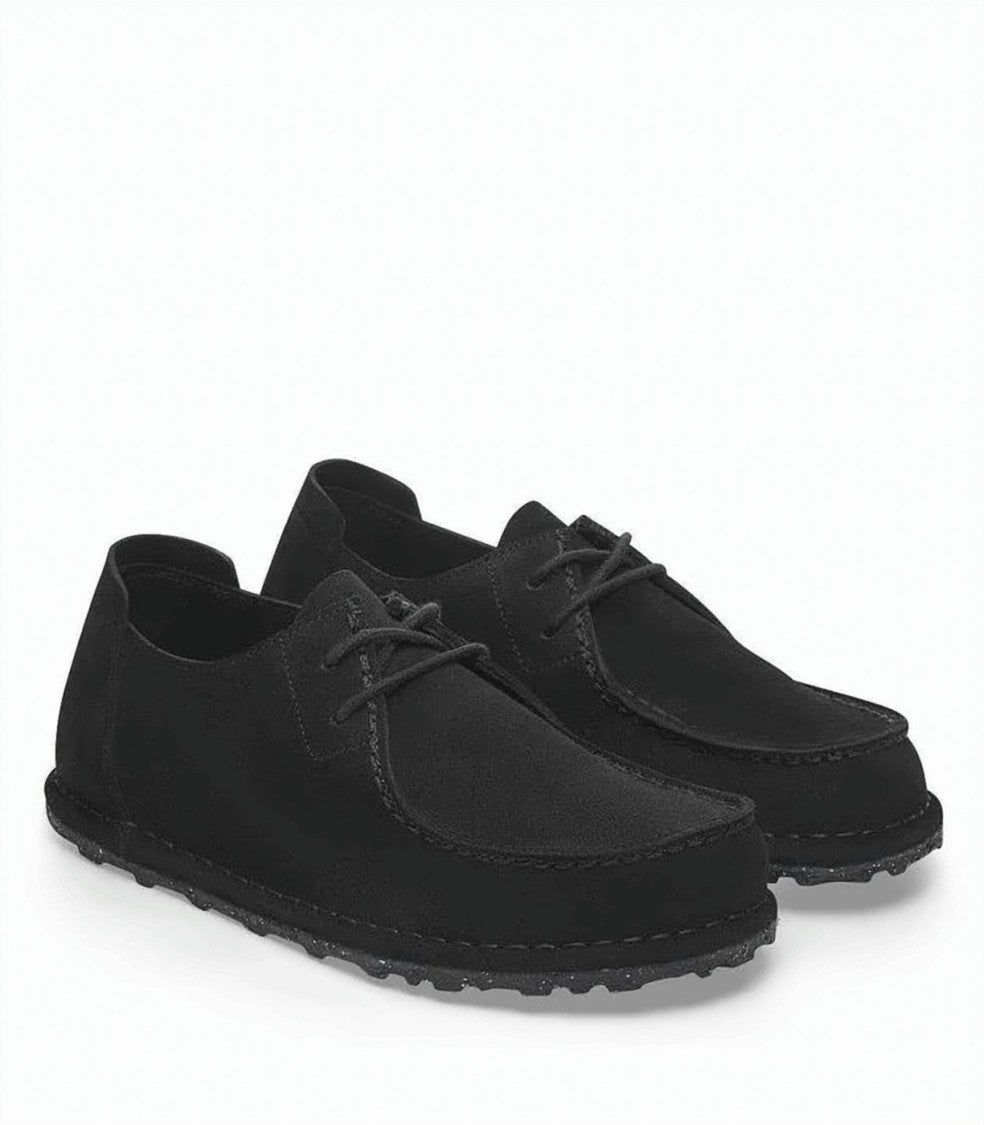 Birkenstock Utti Black Suede Lace Shoes