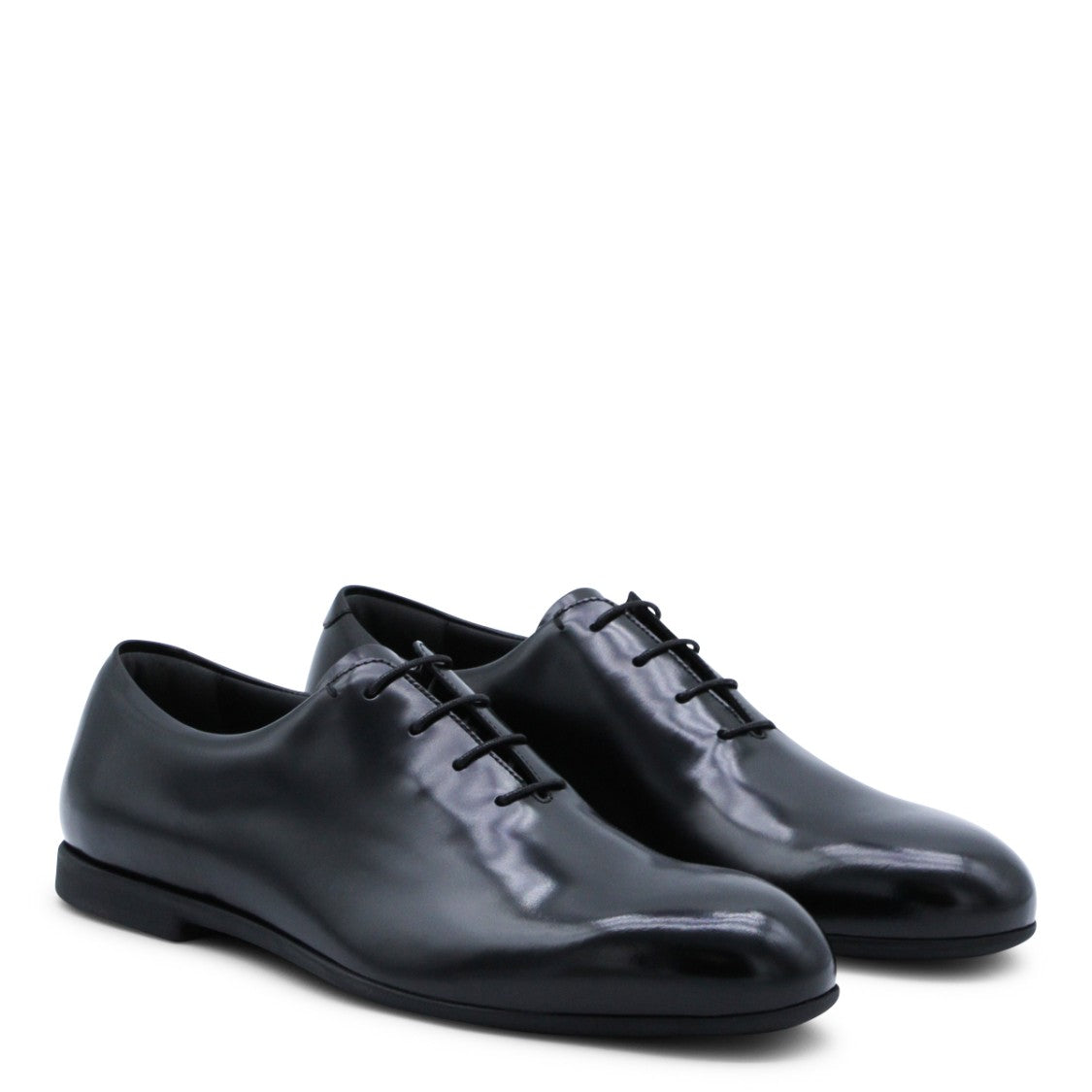 Jil Sander Minimalist Black Flat Shoes With Rounded Toe