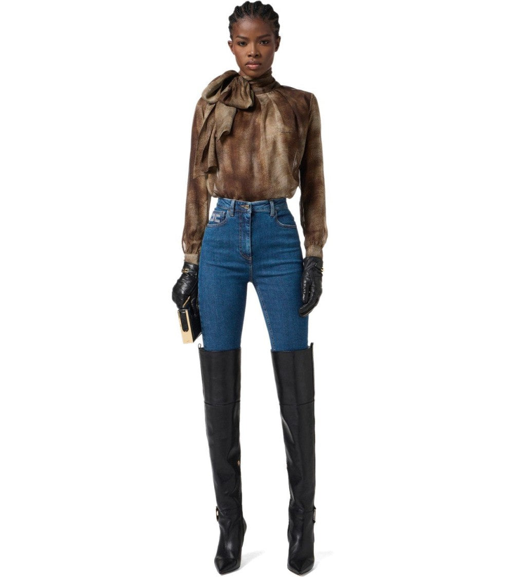 Elisabetta Franchi Lizard Blouse