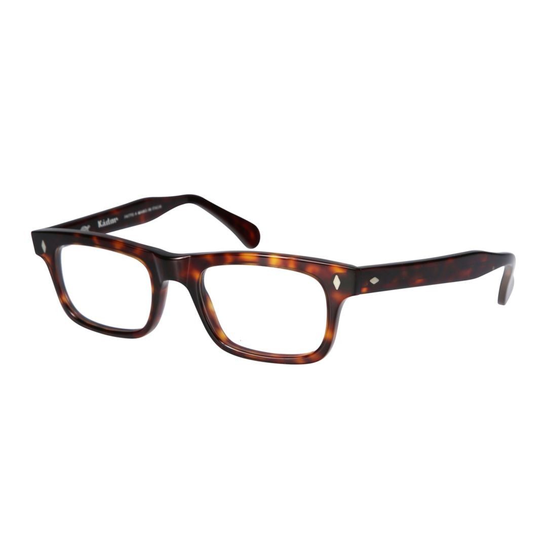 Kador Niki Tortoiseshell Frame Rectangular Eyeglasses With Metallic Accents