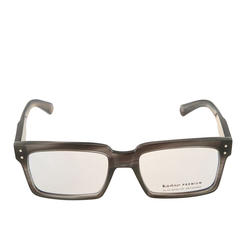 Kador Premium 15 Translucent Smoky Gray Rectangular Eyeglasses