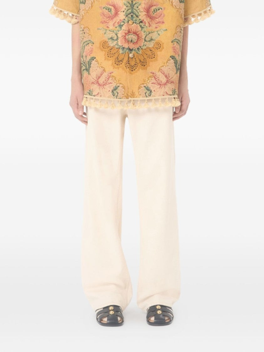 Valentino Garavani Wide-Leg High-Waist Denim Jeans