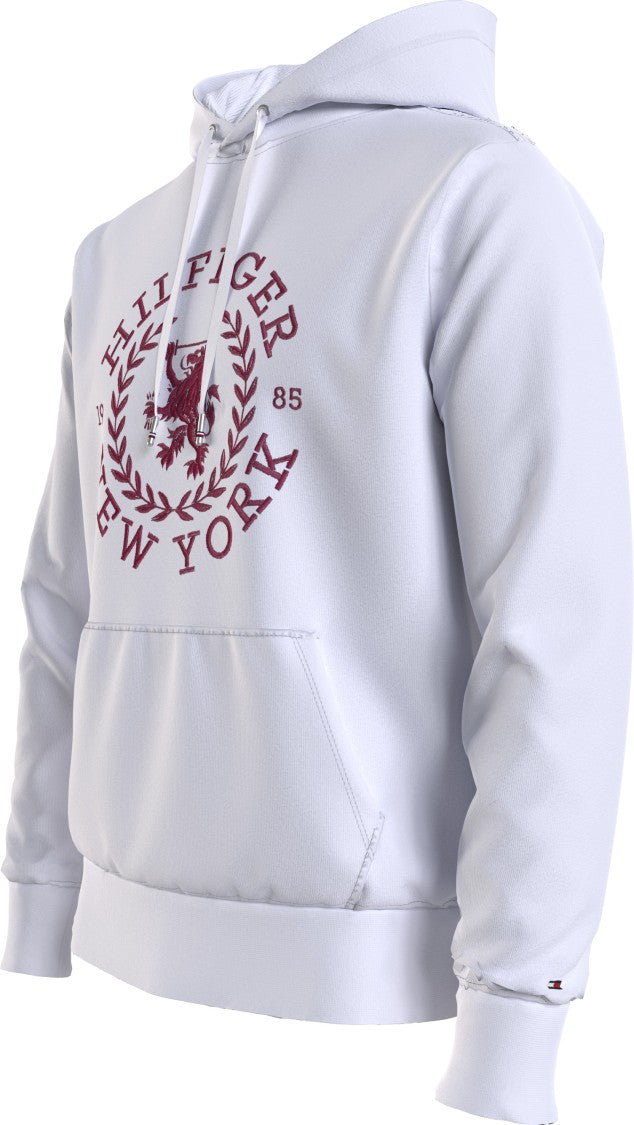 Tommy Hilfiger Maroon Graphic Crest Print Hoodie Pocket
