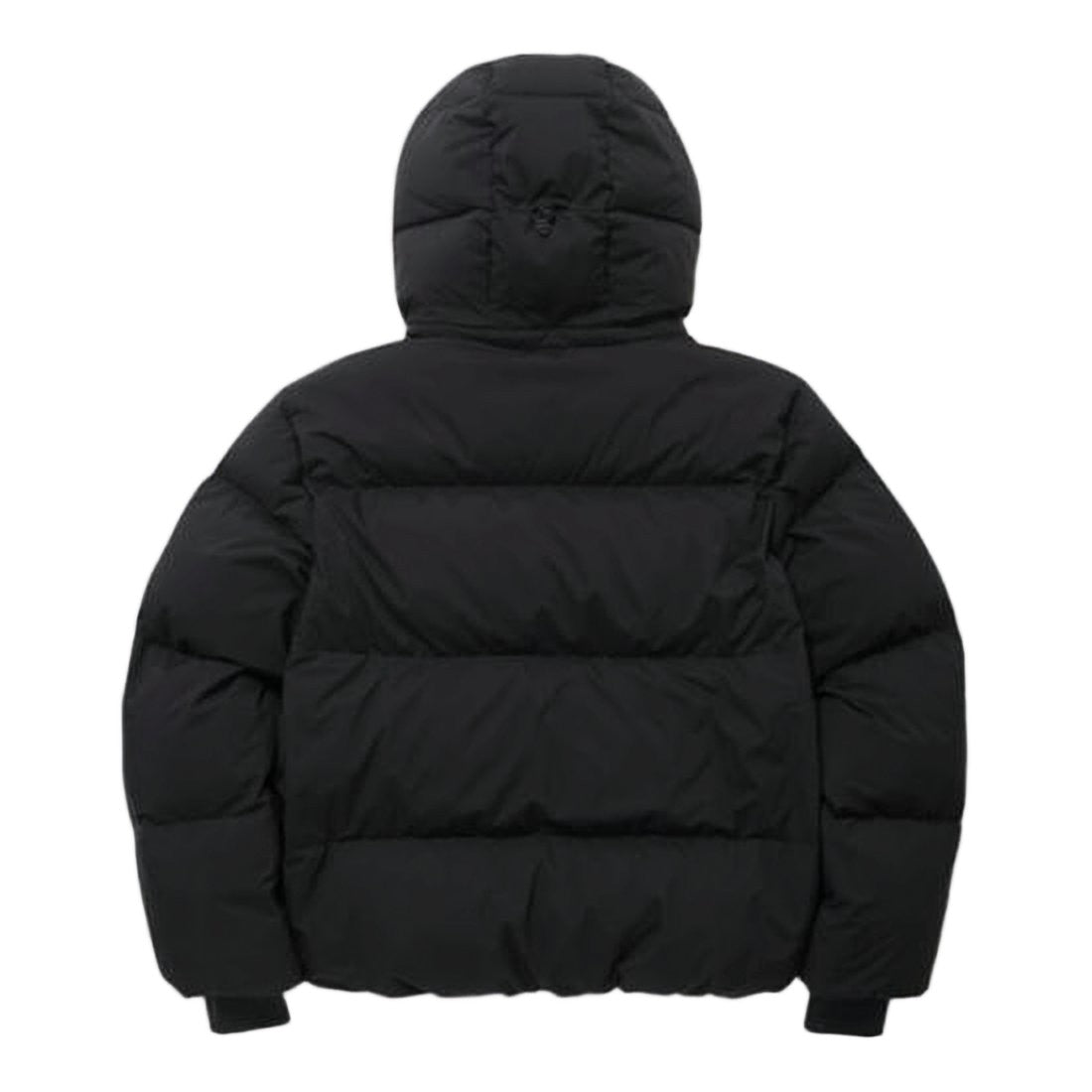 A.P.C. Hooded Black Puffer Coat With Quilted Design