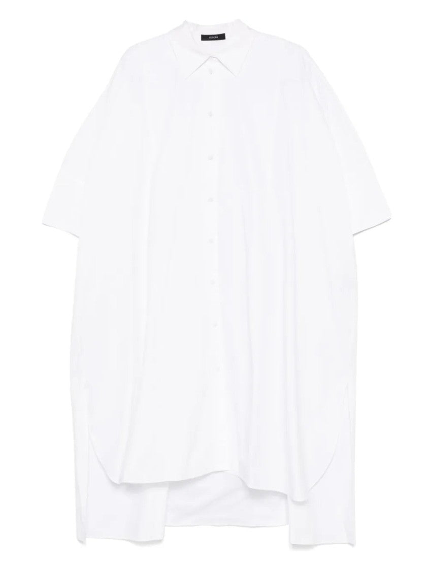 Joseph Dania Midi Dress With Button Placket And Side Slits