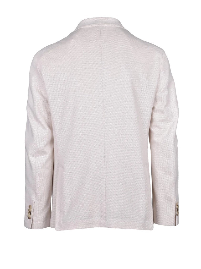 Manuel Ritz Round Cotton Jacket With Front Button Closure