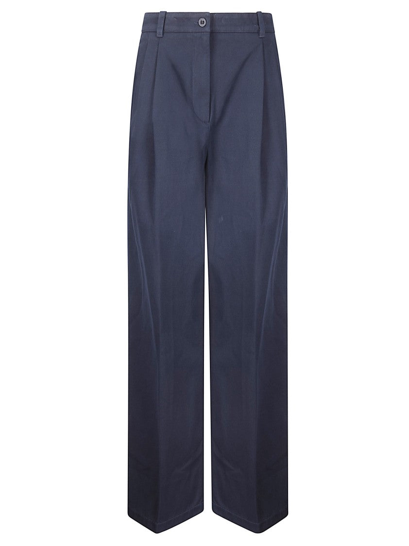 A.P.C. Black Ginny Wide-Leg Trousers