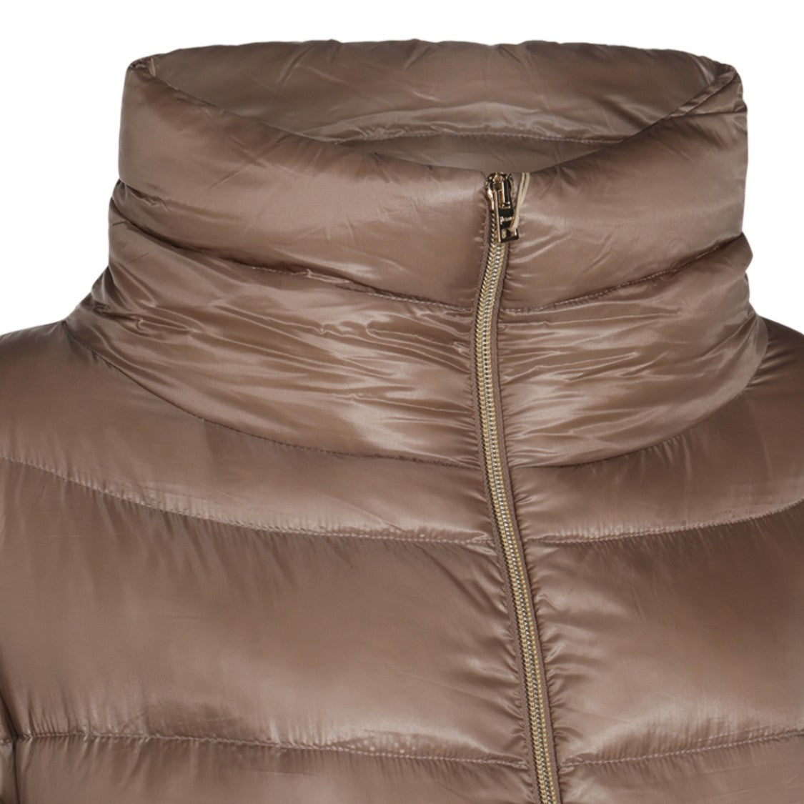 Herno Quilted Puffer Coat With Stand-Up Collar And Full-Length Zipper