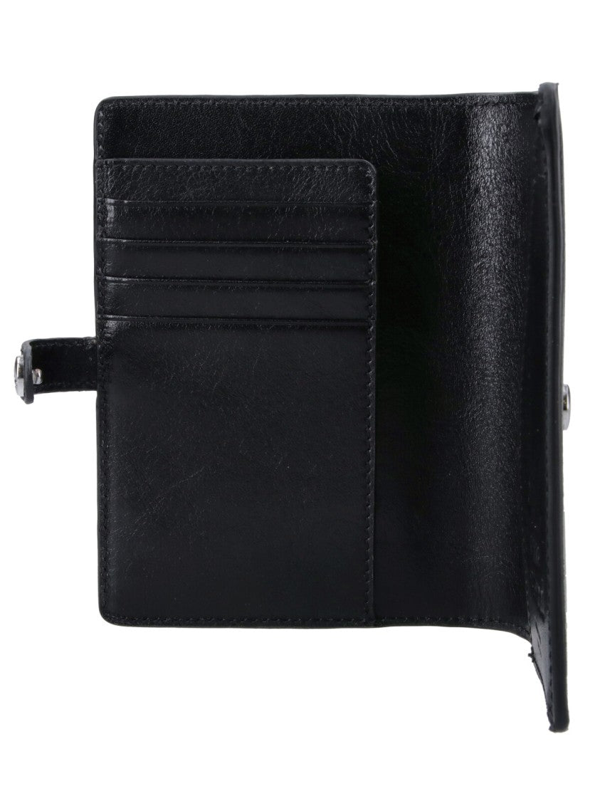 Vivienne Westwood Black Orb Bi-Fold Leather Cardholder
