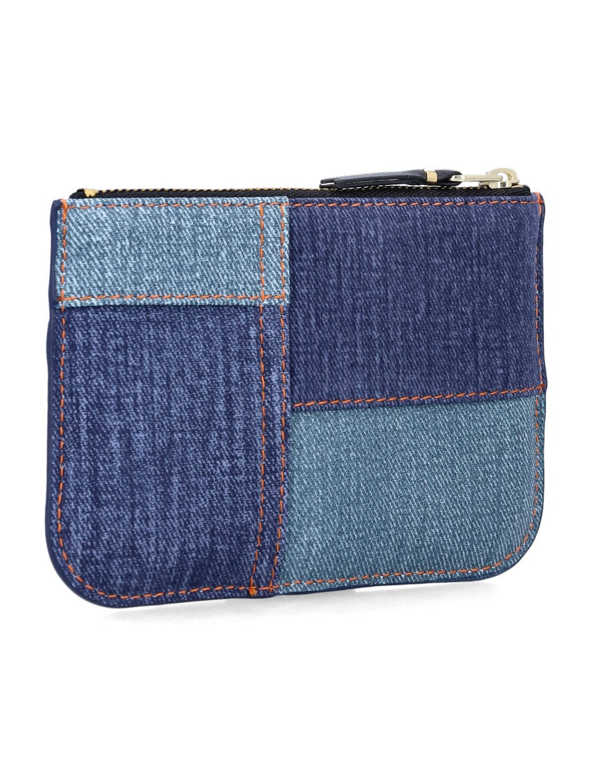 Comme Des Garçons Denim Effect Leather Pouch