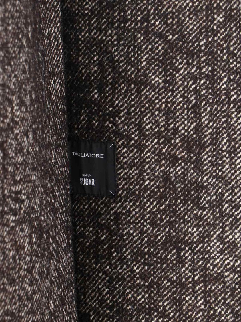 Tagliatore Structured Brown Tailored Jacket With Classic Silhouette
