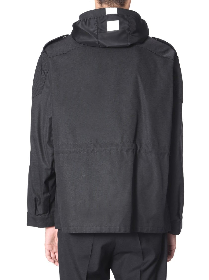Givenchy Boxy Wind Jacket With High Collar