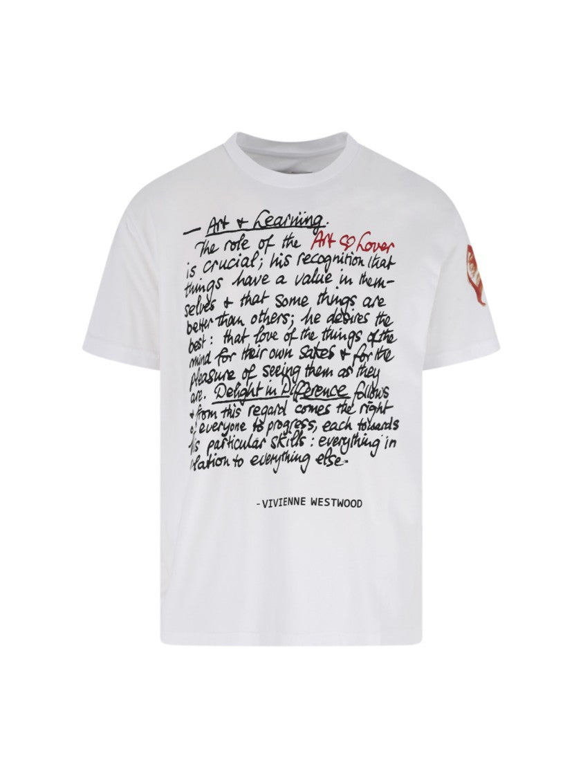 Vivienne Westwood White Cotton Art Lover T-Shirt