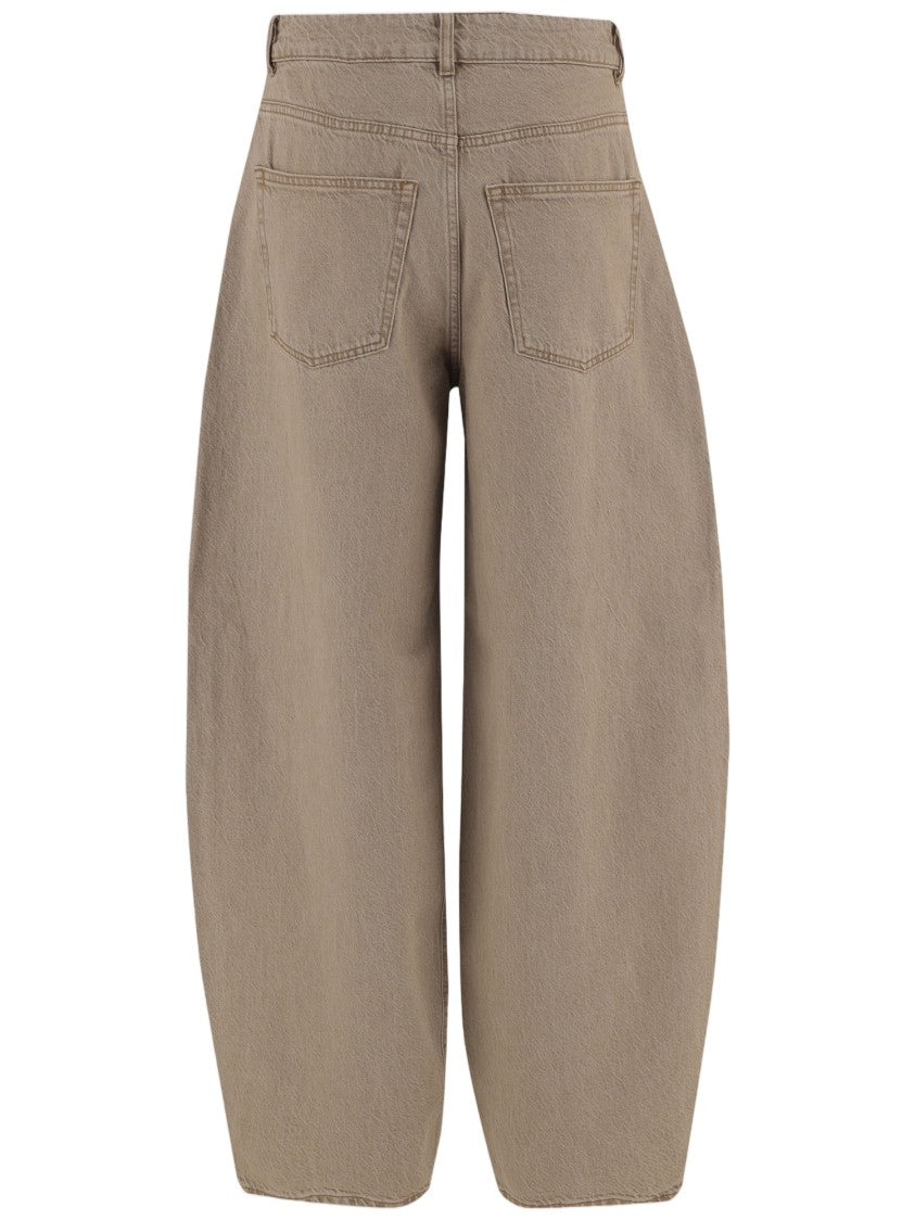 By Malene Birger Wide-Leg Cotton Denim Jeans With Classic Five-Pocket Design