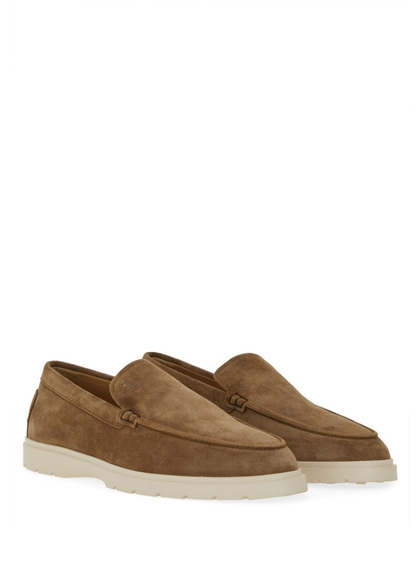 Tod's Brown Leather Slipper Loafers