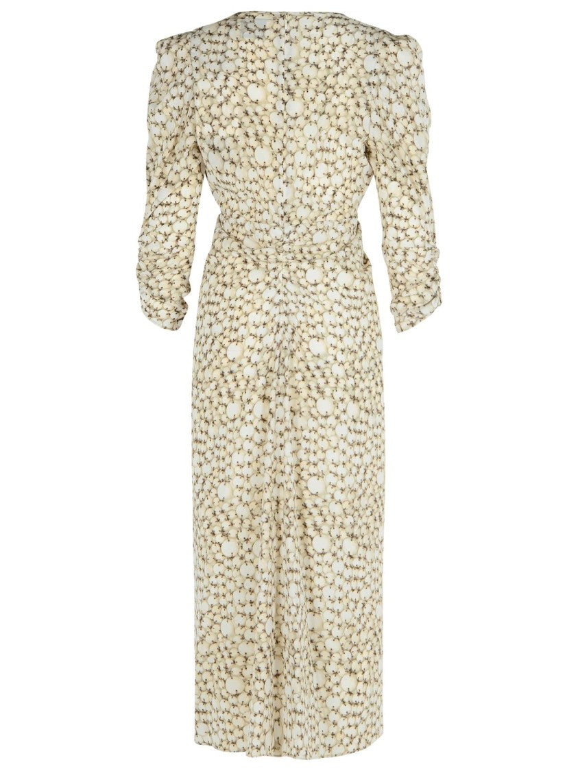 Isabel Marant Albini' 'Ecru' Silk Dress
