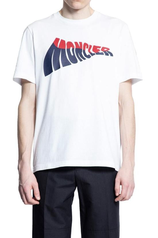 Moncler Distorted Logo Graphic Short-Sleevet-Shirt