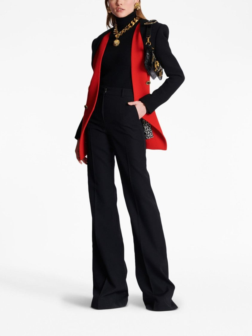 Balmain Wool Flared Trousers
