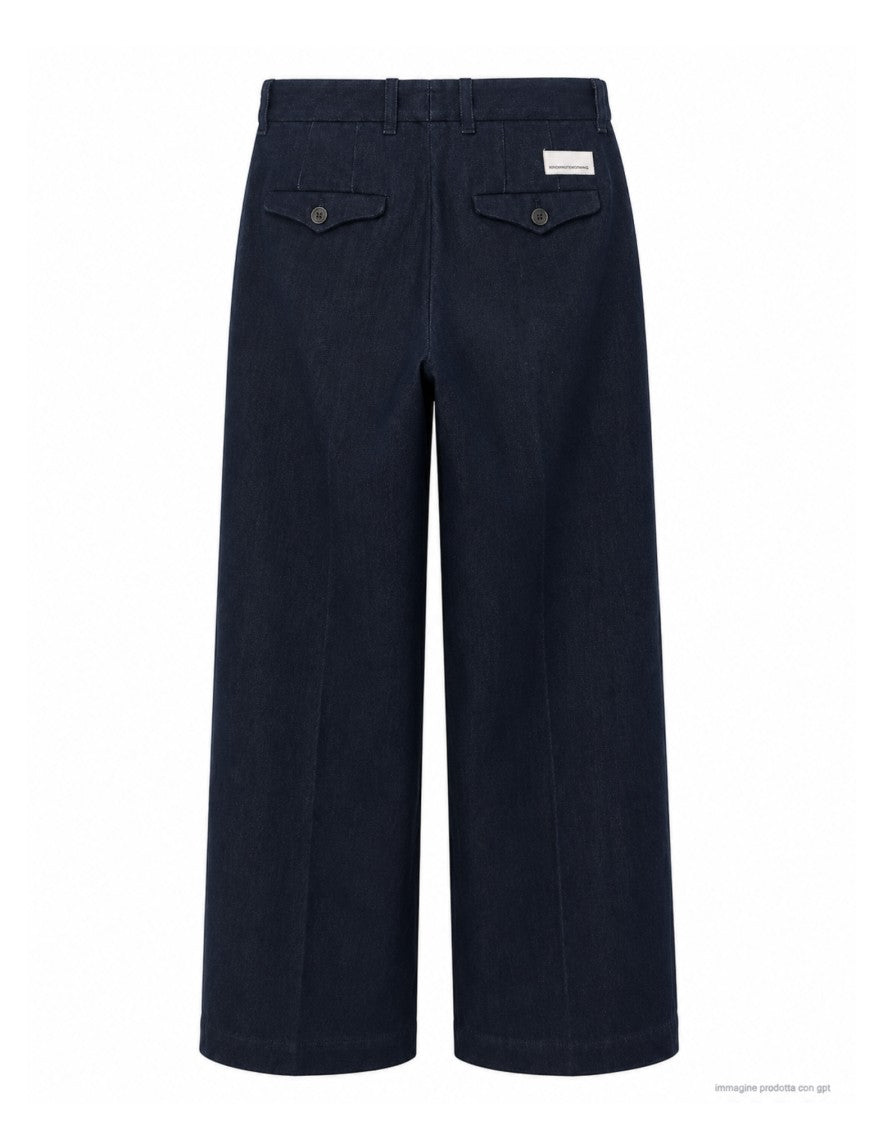 Nine In The Morning Rinse Fiamma Boy Denim Wide-Leg Pants