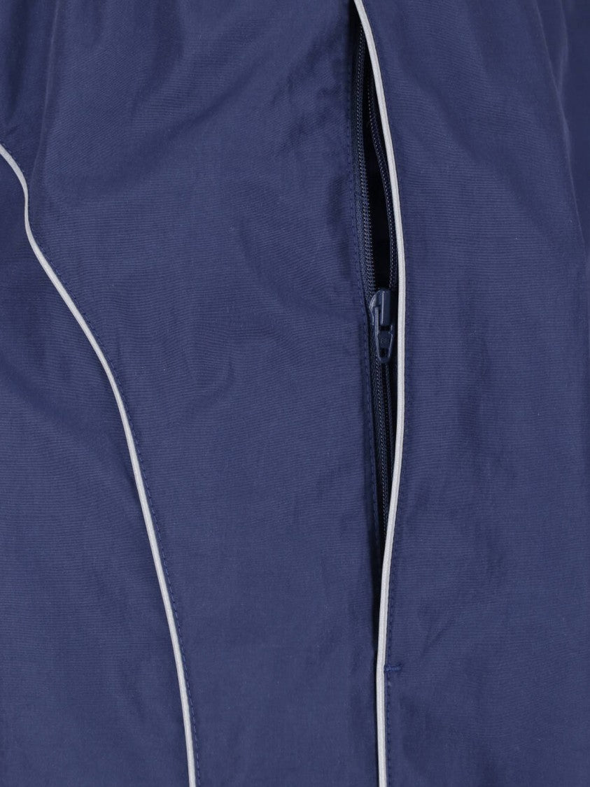 Balenciaga Wide-Leg Trousers With Elastic Waistband And Piped Detail
