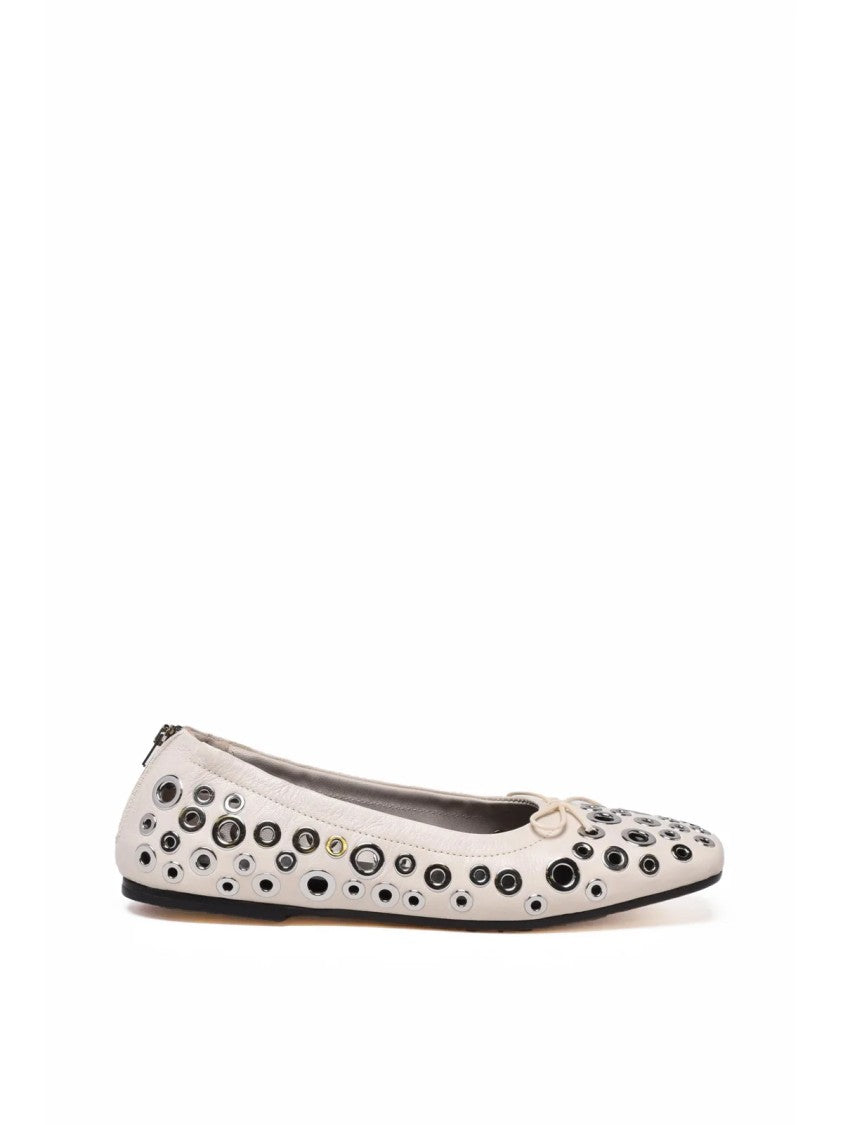 Golden Goose Leather Studded Flats