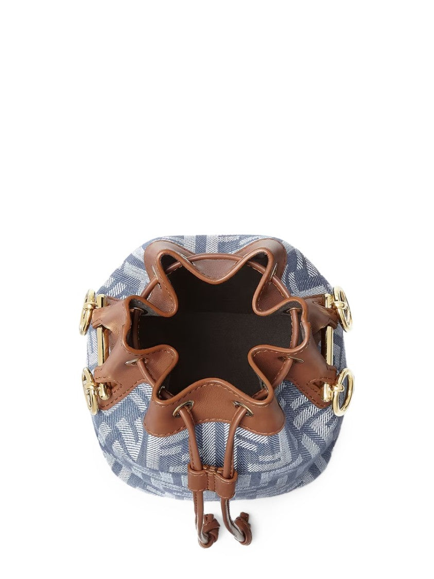 Fendi "Mon Tresor" Jacquard Ff Bag