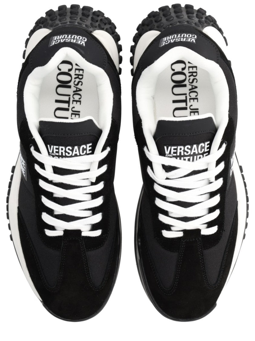 Versace Jeans Couture Textured Black Sneakers