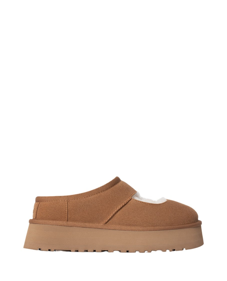 Ugg Mary Jane Platform Slippers With Sheepskin Lining And Uggplush™ Insole