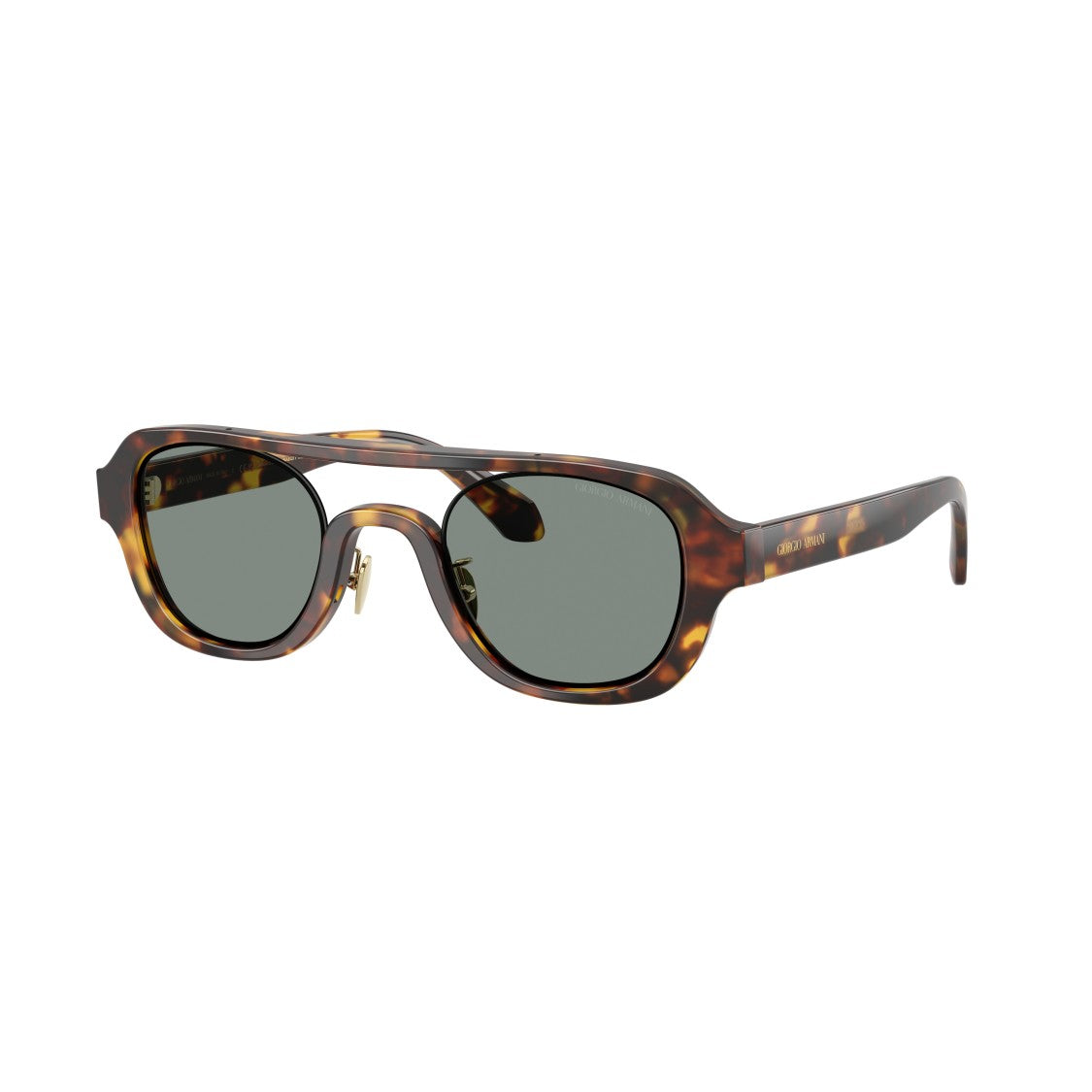 Giorgio Armani 0Ar8247 Bold Tortoiseshell Acetate Sunglasses With Adjustable Nose Pads