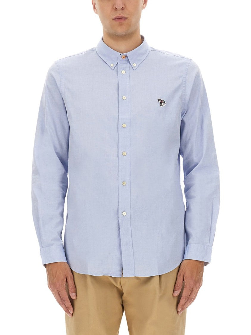 Ps Paul Smith Light Blue Organic Cotton Shirt