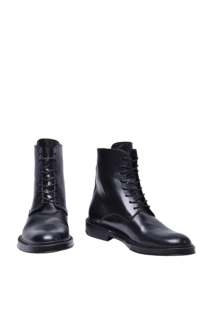 Damy Leather Ankle Boot - Black