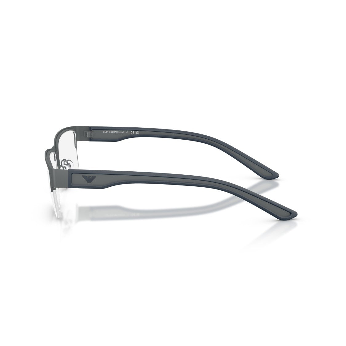 Emporio Armani 0Ea1182 Semi-Rimless Rectangular Eyeglasses With Matte Finish