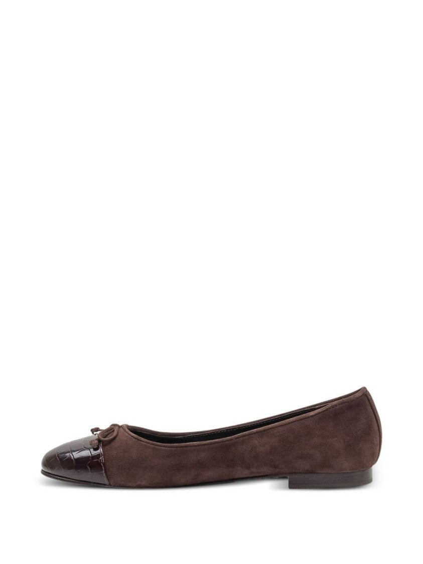 Tory Burch Ballerina Flats With Contrasting Toe