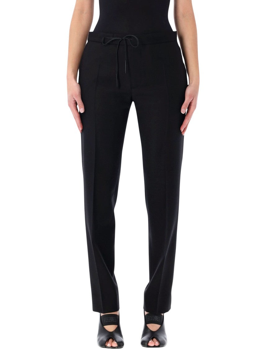Maison Margiela Formal Pleated Drawstring Tailored Trousers