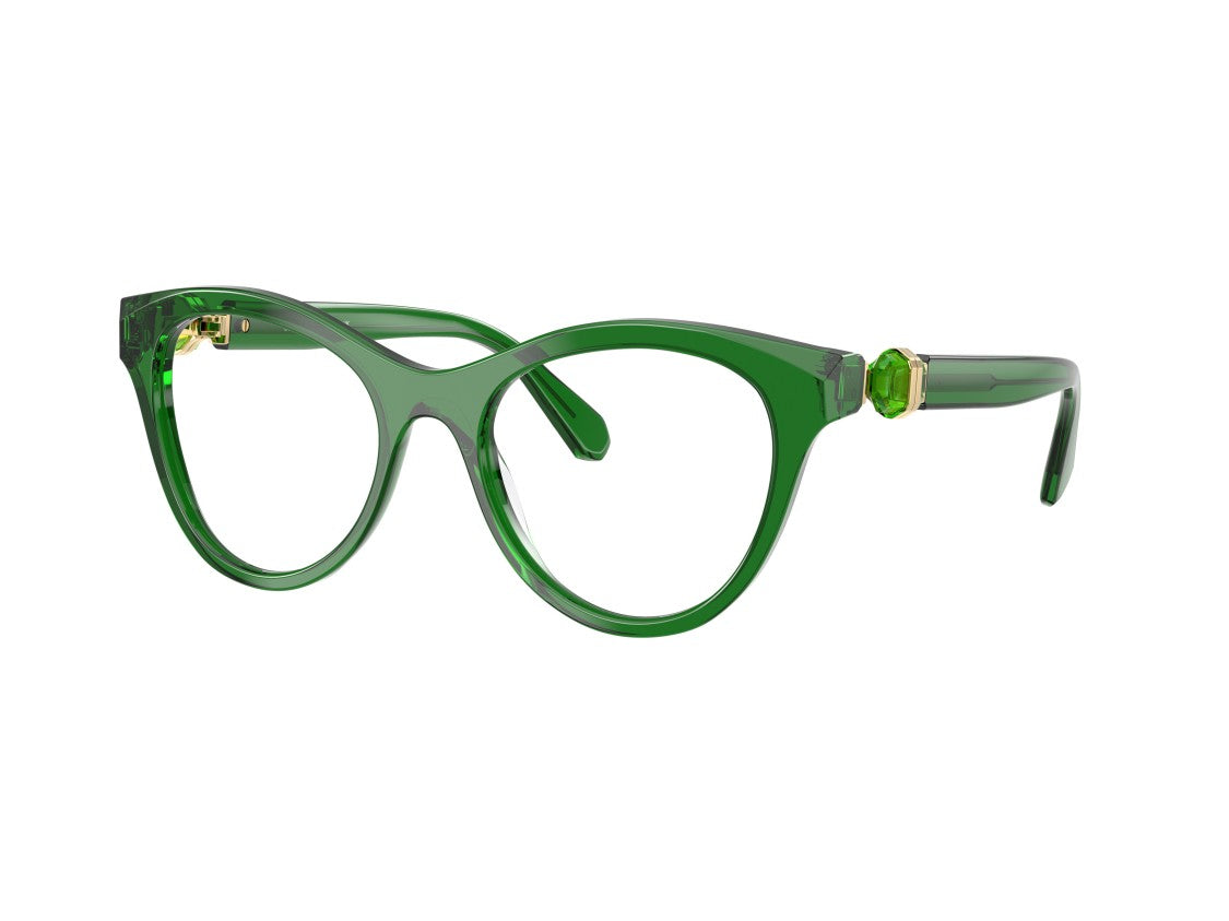 Swarovski Green 0Sk2036 Translucent Cat-Eye Sunglasses