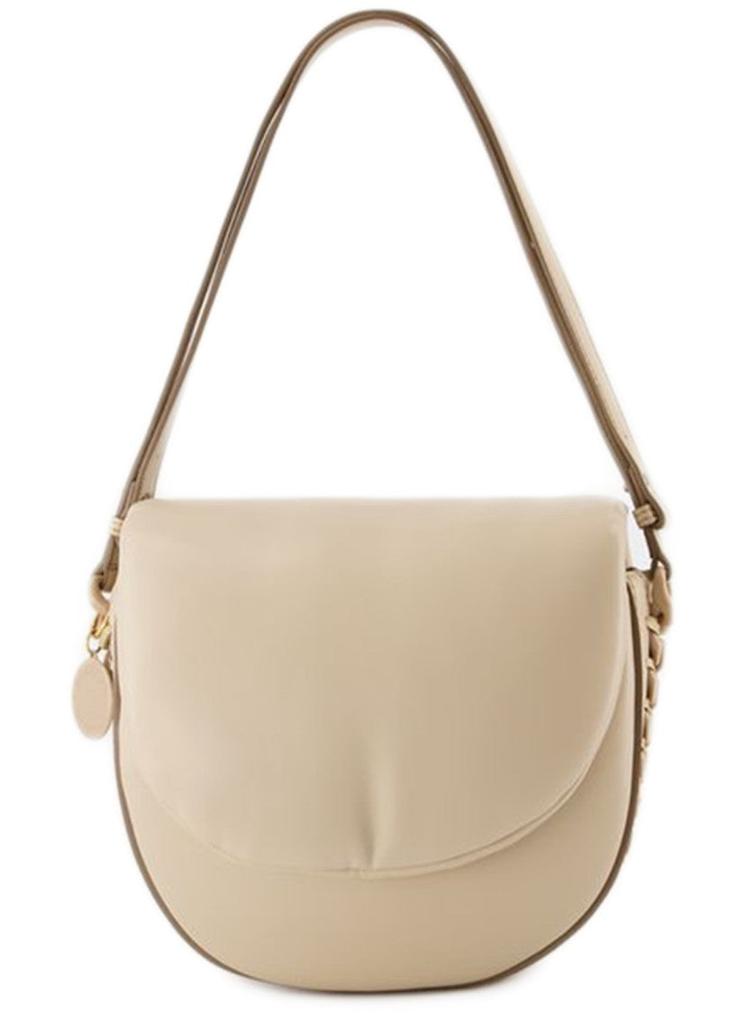 Stella Mccartney M Flap Puffy Alter Mat Bag  - Vegan Leather - Beige