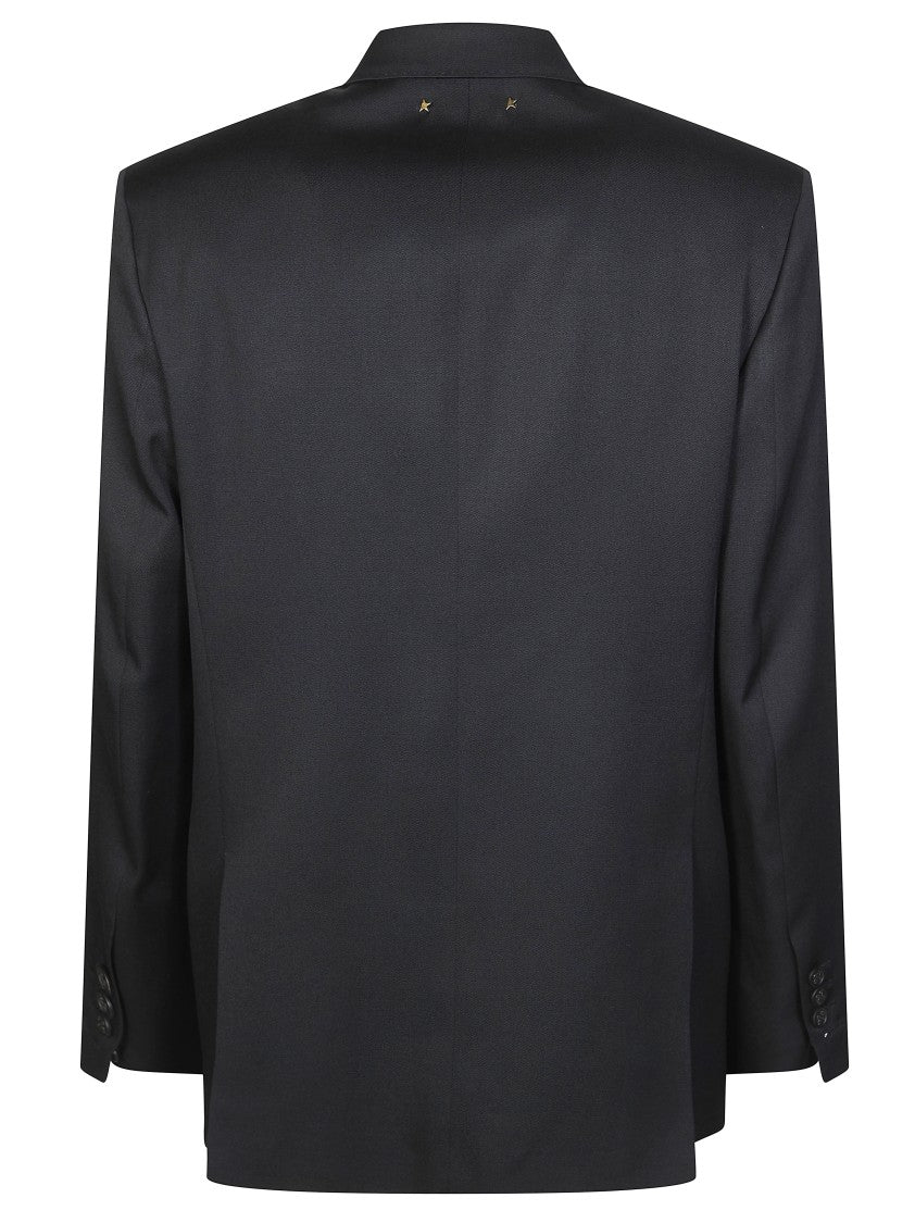 Golden Goose Men Double Breasted Virgin Wool Blazer