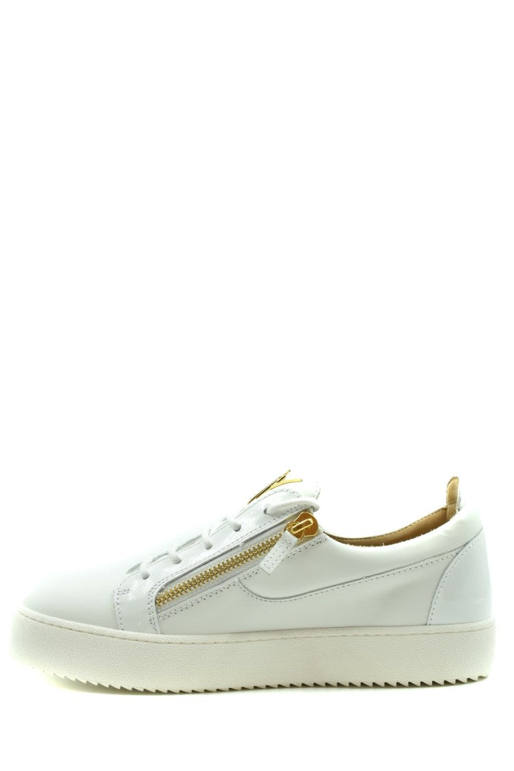 Giuseppe Zanotti White Leather Sneakers