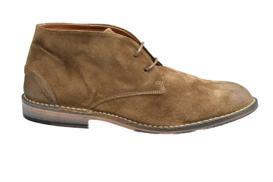 Ernesto Dolani Low-Cut Cognac Suede Shoes With Refined Silhouette