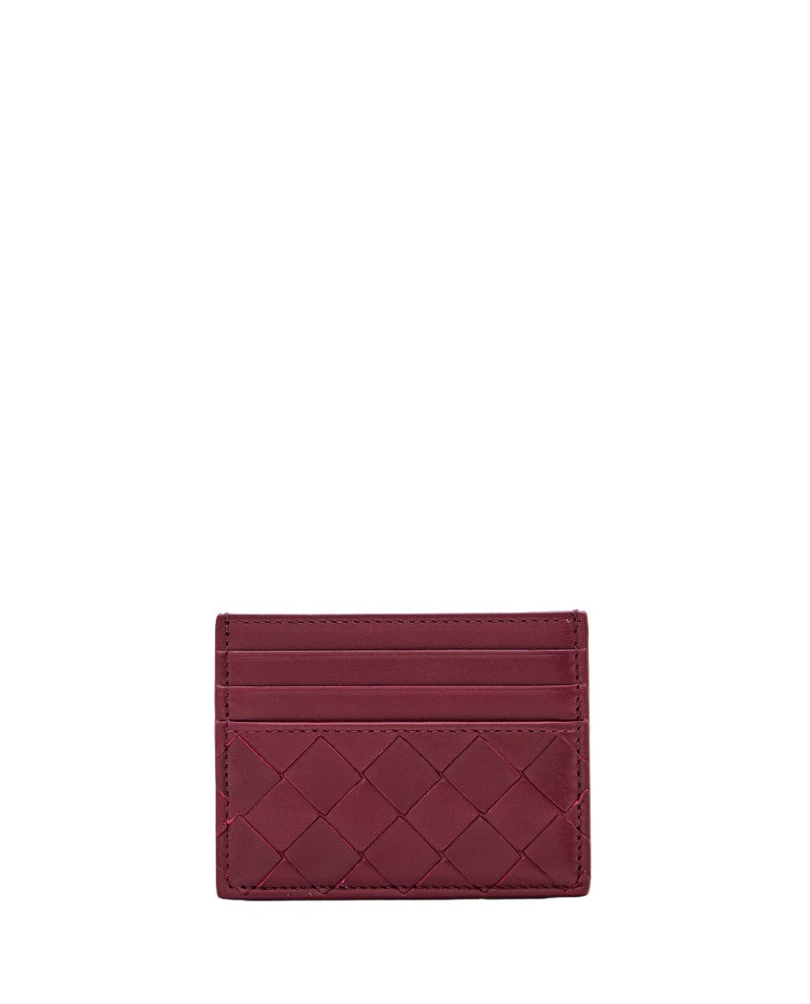 Bottega Veneta Textured Woven Leather Card Holder